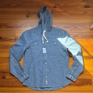 johnnie-O Chambray Blue Hoodie